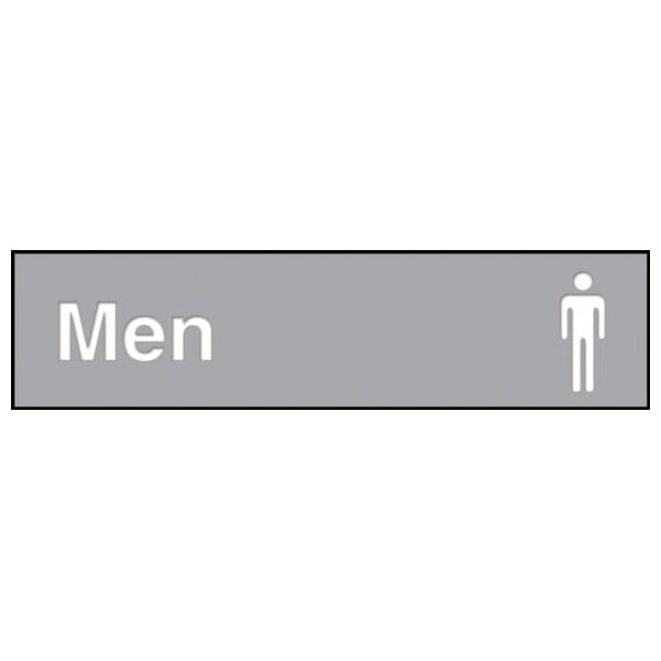 Accuform 12 in W x 3 in H, Engraved Plastic PSG606GY - main